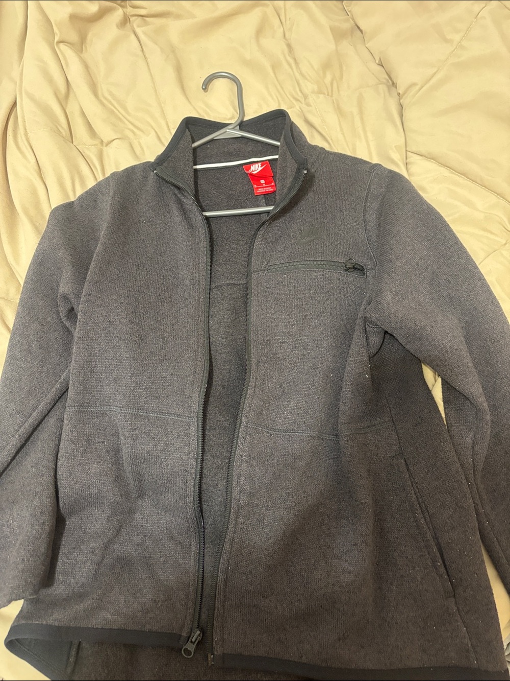 Nike Woman’s Charcoal Full-Zip Sweater Jacket